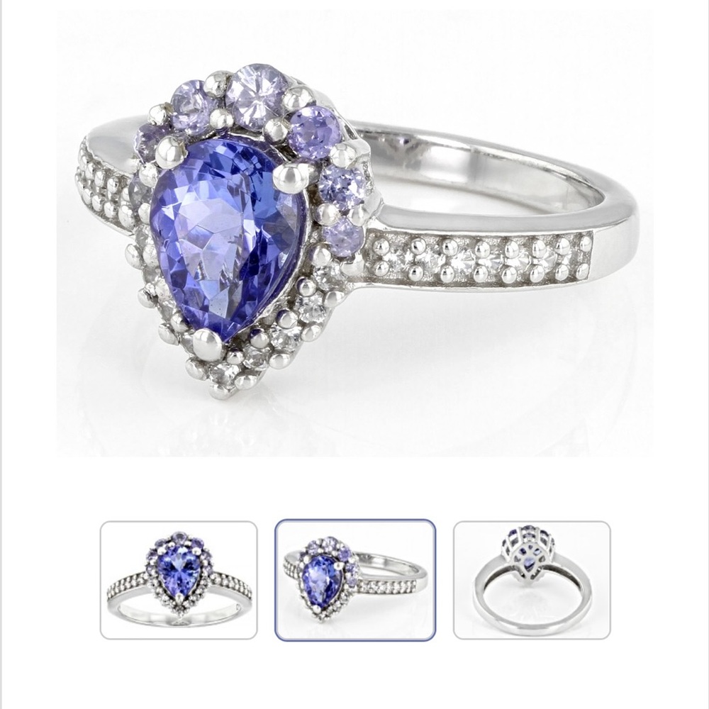 Pear Shape Tanzanite Ring